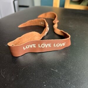 Vintage Taylor Swift Fearless Love Leather Wrap Bracelet
